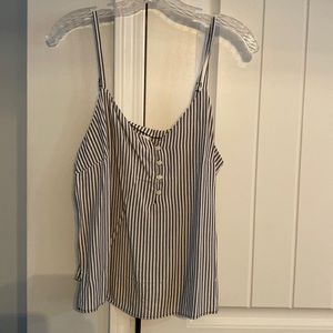 Old Navy striped button up tank